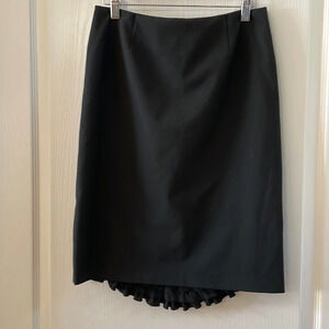 Trina Turk ruffle pencil skirt lace size 4 date night wedding attire